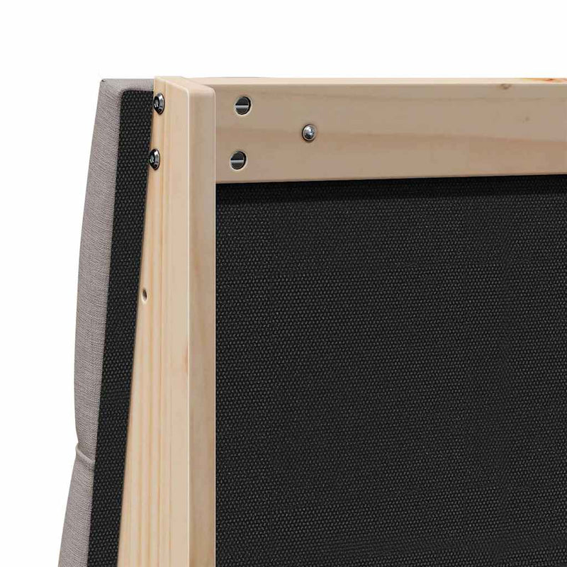 vidaXL Kárpitozott fejtámla Tópszínű 140 cm Tömör fenyőfa