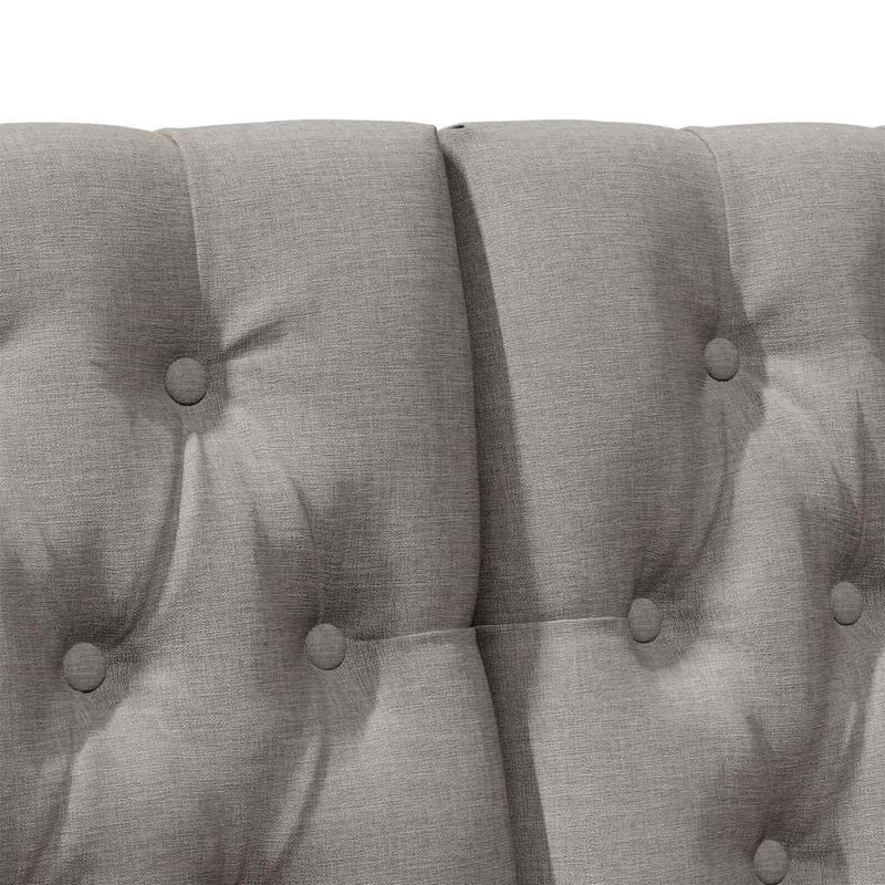 vidaXL Kárpitozott fejtámla Tópszínű 135 cm Tömör fenyőfa