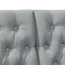 vidaXL Kárpitozott fejtámla Világosszürke 120 cm Tömör fenyőfa