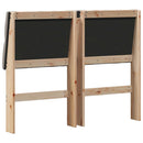 vidaXL Kárpitozott fejtámla Tópszínű 120 cm Tömör fenyőfa