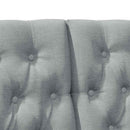 vidaXL Kárpitozott fejtámla Világosszürke 120 cm Tömör fenyőfa