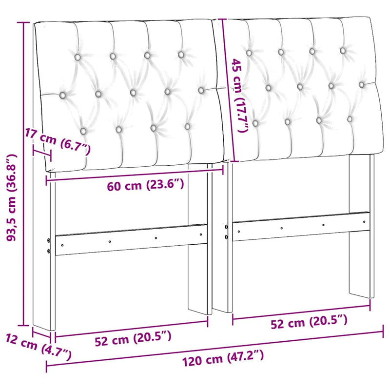 vidaXL Kárpitozott fejtámla Világosszürke 120 cm Tömör fenyőfa