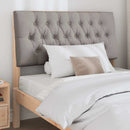 vidaXL Kárpitozott fejtámla Tópszínű 100 cm Tömör fenyőfa