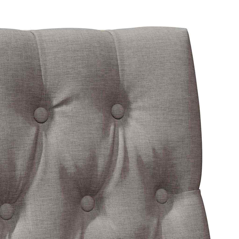 vidaXL Kárpitozott fejtámla Tópszínű 90 cm Tömör fenyőfa