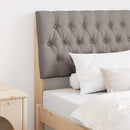 vidaXL Kárpitozott fejtámla Tópszínű 90 cm Tömör fenyőfa