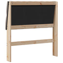 vidaXL Kárpitozott fejtámla Tópszínű 90 cm Tömör fenyőfa