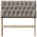 vidaXL Kárpitozott fejtámla Tópszínű 90 cm Tömör fenyőfa