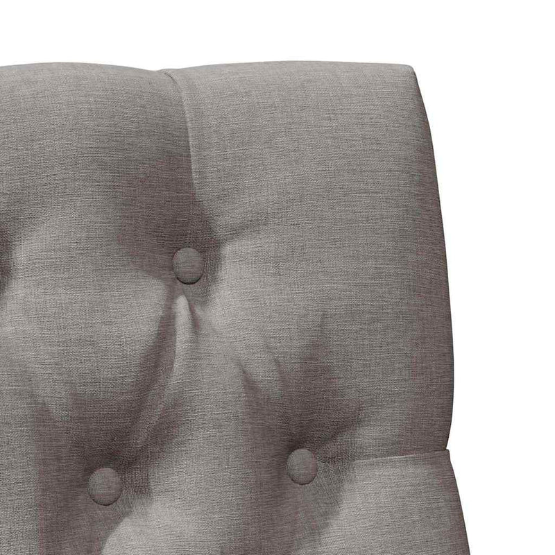 vidaXL Kárpitozott fejtámla Tópszínű 75 cm Tömör fenyőfa