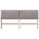 vidaXL Kárpitozott fejtámla Tópszínű 200 cm Tömör fenyőfa