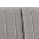 vidaXL Kárpitozott fejtámla Tópszínű 180 cm Tömör fenyőfa