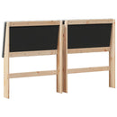 vidaXL Kárpitozott fejtámla Sötétszürke 160 cm Tömör fenyőfa