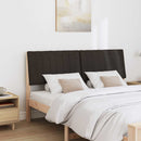 vidaXL Kárpitozott fejtámla Fekete 150 cm Tömör fenyőfa