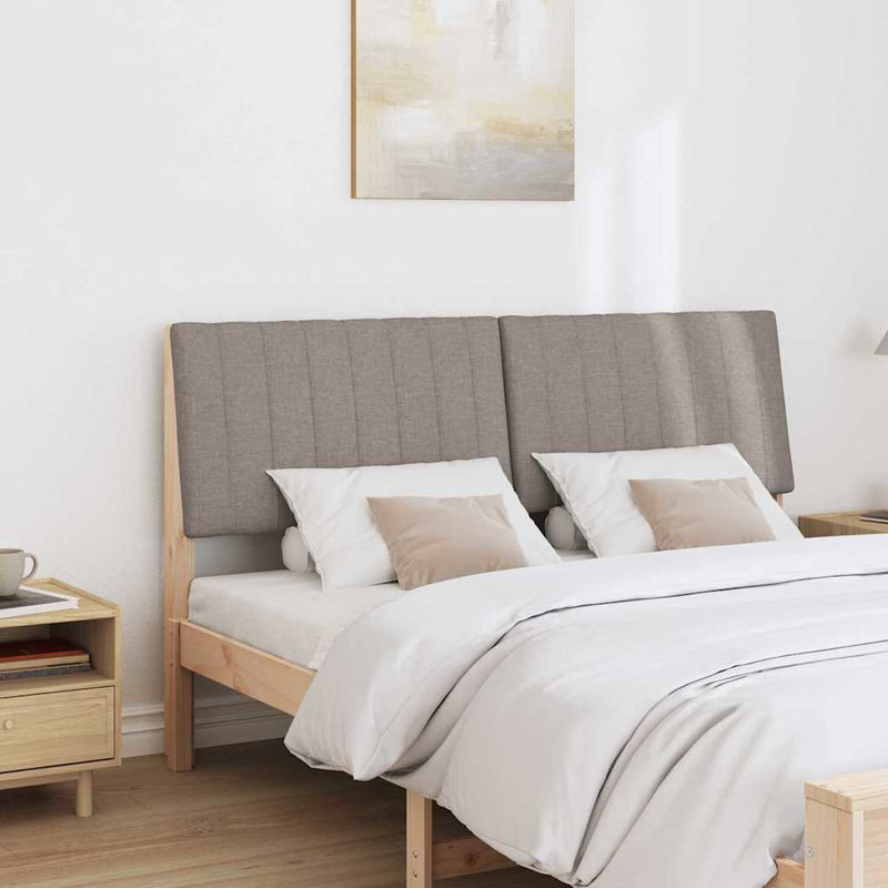 vidaXL Kárpitozott fejtámla Tópszínű 150 cm Tömör fenyőfa