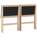 vidaXL Kárpitozott fejtámla Tópszínű 140 cm Tömör fenyőfa