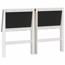 vidaXL Kárpitozott fejtámla Világosszürke 135 cm Tömör fenyőfa