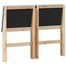 vidaXL Kárpitozott fejtámla Világosszürke 120 cm Tömör fenyőfa