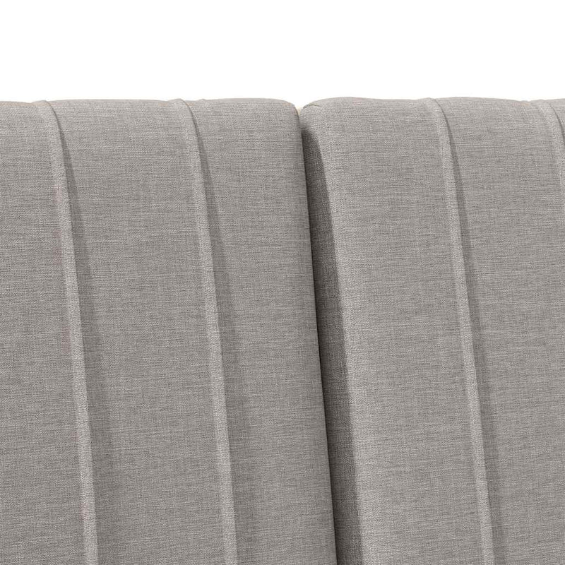 vidaXL Kárpitozott fejtámla Tópszínű 120 cm Tömör fenyőfa