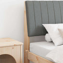 vidaXL Kárpitozott fejtámla Sötétszürke 100 cm Tömör fenyőfa