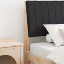 vidaXL Kárpitozott fejtámla Fekete 100 cm Tömör fenyőfa