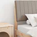 vidaXL Kárpitozott fejtámla Tópszínű 100 cm Tömör fenyőfa