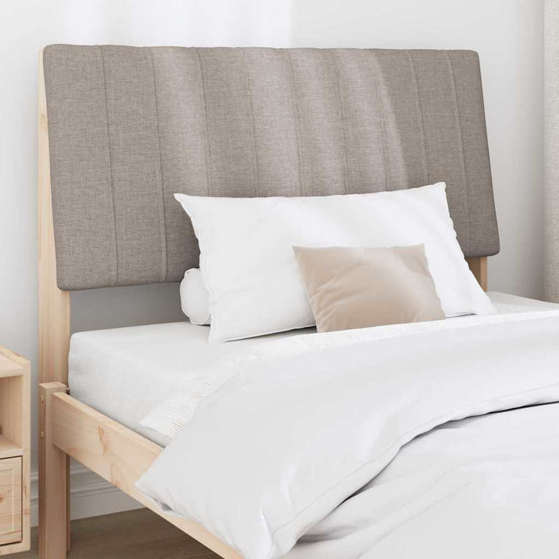 vidaXL Kárpitozott fejtámla Tópszínű 100 cm Tömör fenyőfa