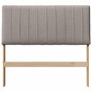 vidaXL Kárpitozott fejtámla Tópszínű 100 cm Tömör fenyőfa