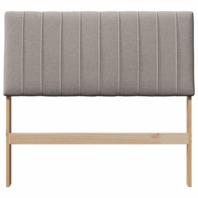 vidaXL Kárpitozott fejtámla Tópszínű 100 cm Tömör fenyőfa