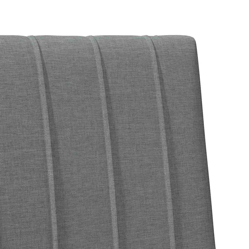 vidaXL Kárpitozott fejtámla Sötétszürke 80 cm Tömör fenyőfa