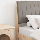 vidaXL Kárpitozott fejtámla Tópszínű 80 cm Tömör fenyőfa