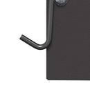 vidaXL Nyúl Etető Fekete 12,5 x 12,5 x 25 cm Hidegen Hengerelt Acél