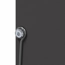 vidaXL Nyúl Etető Fekete 12,5 x 12,5 x 25 cm Hidegen Hengerelt Acél