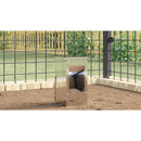 vidaXL Nyúl Etető Ezüst 12,5 x 12,5 x 25 cm Horganyzott acél