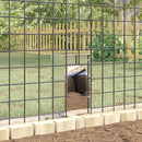 vidaXL Nyúl Etető Ezüst 12,5 x 12,5 x 25 cm Horganyzott acél