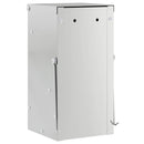 vidaXL Nyúl Etető Ezüst 12,5 x 12,5 x 25 cm Horganyzott acél