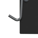 vidaXL Nyúl Etető Fekete 20 x 12,5 x 25 cm Hidegen Hengerelt Acél