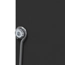 vidaXL Nyúl Etető Fekete 20 x 12,5 x 25 cm Hidegen Hengerelt Acél