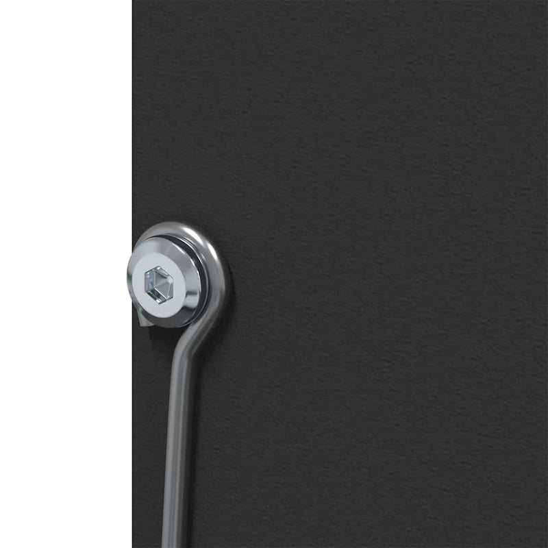 vidaXL Nyúl Etető Fekete 20 x 12,5 x 25 cm Hidegen Hengerelt Acél