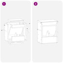 vidaXL Nyúl Etető Ezüst 20 x 12,5 x 25 cm Horganyzott acél