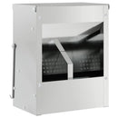 vidaXL Nyúl Etető Ezüst 20 x 12,5 x 25 cm Horganyzott acél