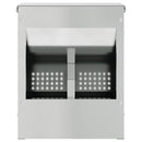 vidaXL Nyúl Etető Ezüst 20 x 12,5 x 25 cm Horganyzott acél