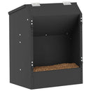 vidaXL Nyúl Etető Fekete 64.5 x 25.5 x 45.5 cm Hidegen Hengerelt Acél