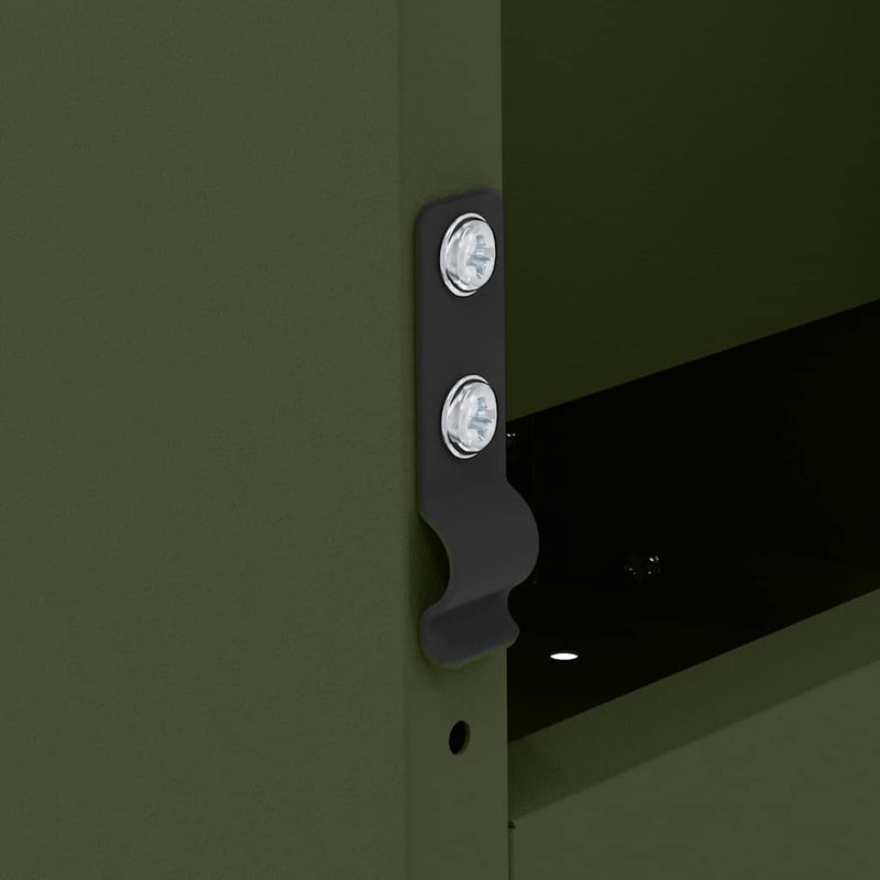 vidaXL Nyúl Etető Olajzöld 64.5 x 25.5 x 45.5 cm