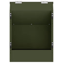 vidaXL Nyúl Etető Olajzöld 64.5 x 25.5 x 45.5 cm