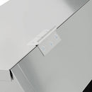 vidaXL Nyúl Etető Ezüst 64.5 x 25.5 x 45.5 cm Horganyzott acél