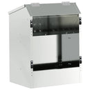 vidaXL Nyúl Etető Ezüst 64.5 x 25.5 x 45.5 cm Horganyzott acél