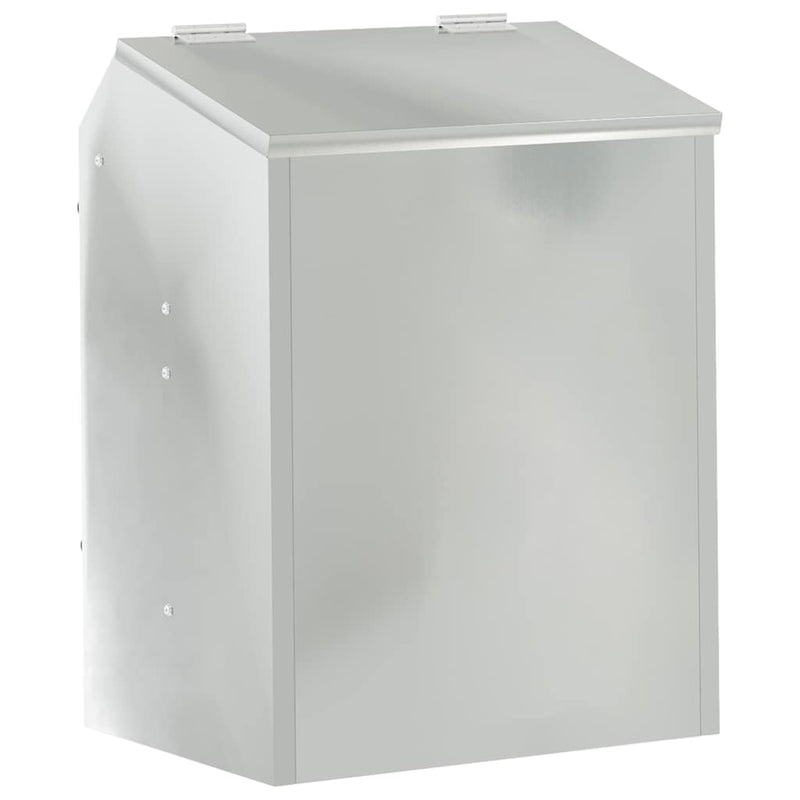 vidaXL Nyúl Etető Ezüst 64.5 x 25.5 x 45.5 cm Horganyzott acél