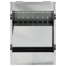 vidaXL Nyúl Etető Ezüst 64.5 x 25.5 x 45.5 cm Horganyzott acél