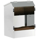 vidaXL Nyúl Etető Ezüst 64.5 x 25.5 x 45.5 cm Horganyzott acél