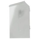 vidaXL Nyúl Etető Ezüst 64.5 x 25.5 x 45.5 cm Horganyzott acél