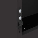 vidaXL Nyúl Etető Fekete 64.5 x 25.5 x 45.5 cm Hidegen Hengerelt Acél